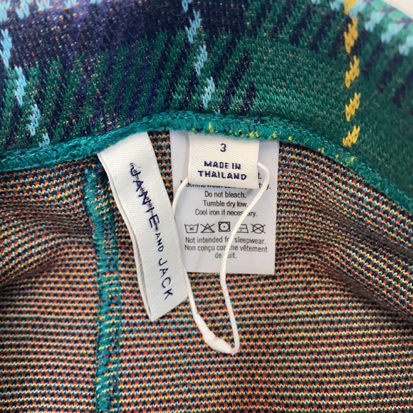 Janie and Jack girls size 3 plaid leggings nwot - Picture 4 of 5